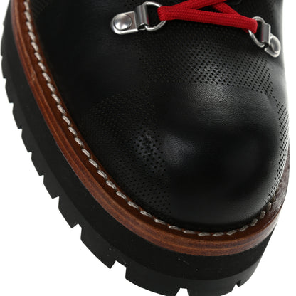Louis Vuitton Calfskin Maxi Damier Perforated Alpinist Ankle Boots 9 Black 10 of 11