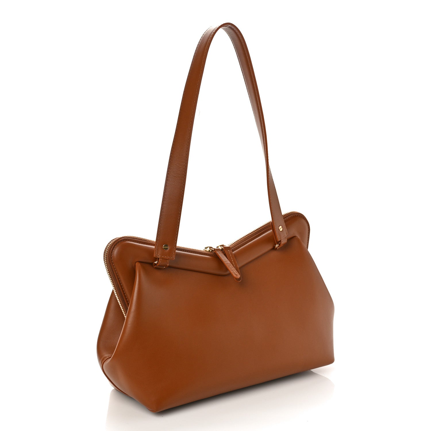 Mansur Gavriel Smooth Calfskin M Frame Bag Camel 2 of 8