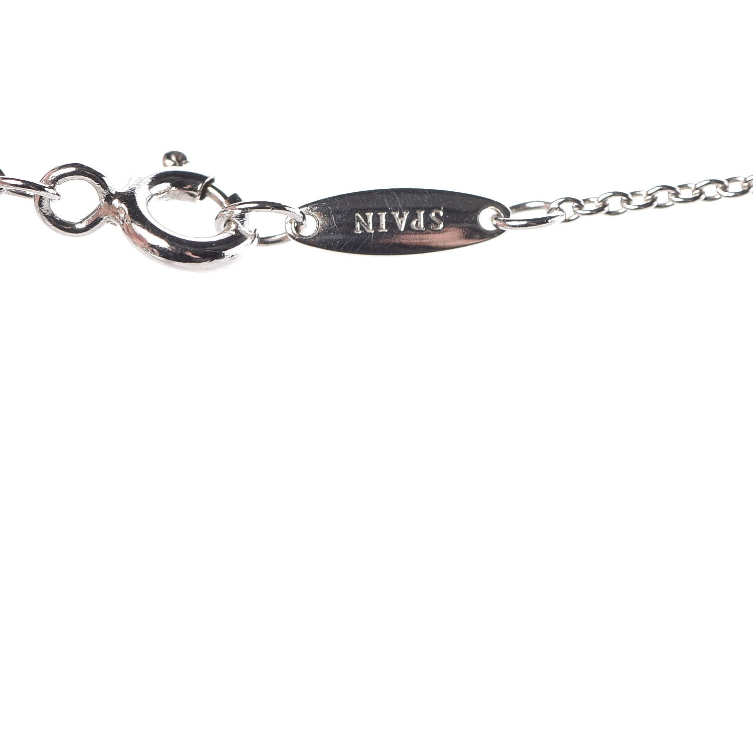 Tiffany Sterling Silver Diamond .10ct Elsa Peretti Diamonds by the Yard Pendant Necklace 8 of 9