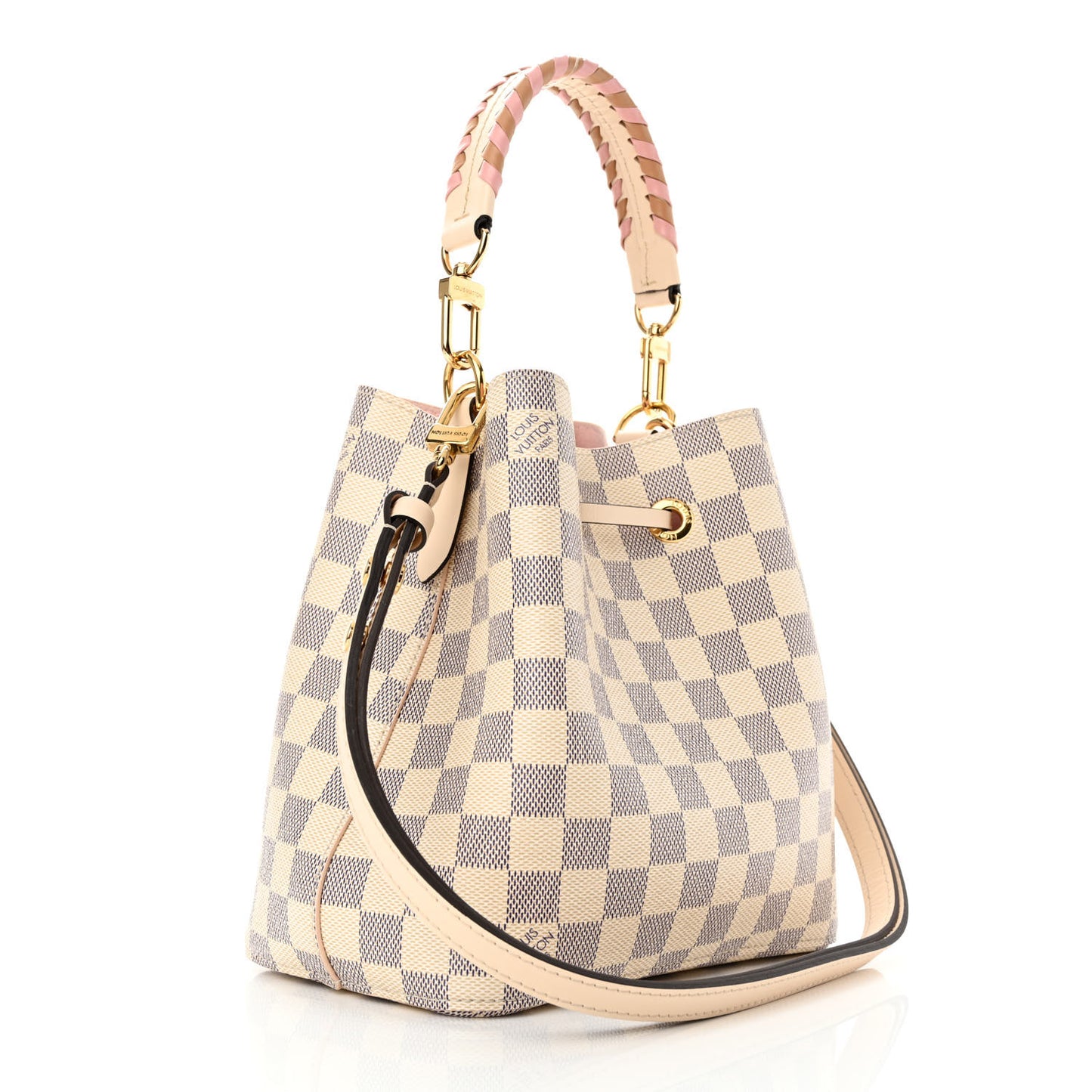 Damier Azur Braided Neonoe BB Pink