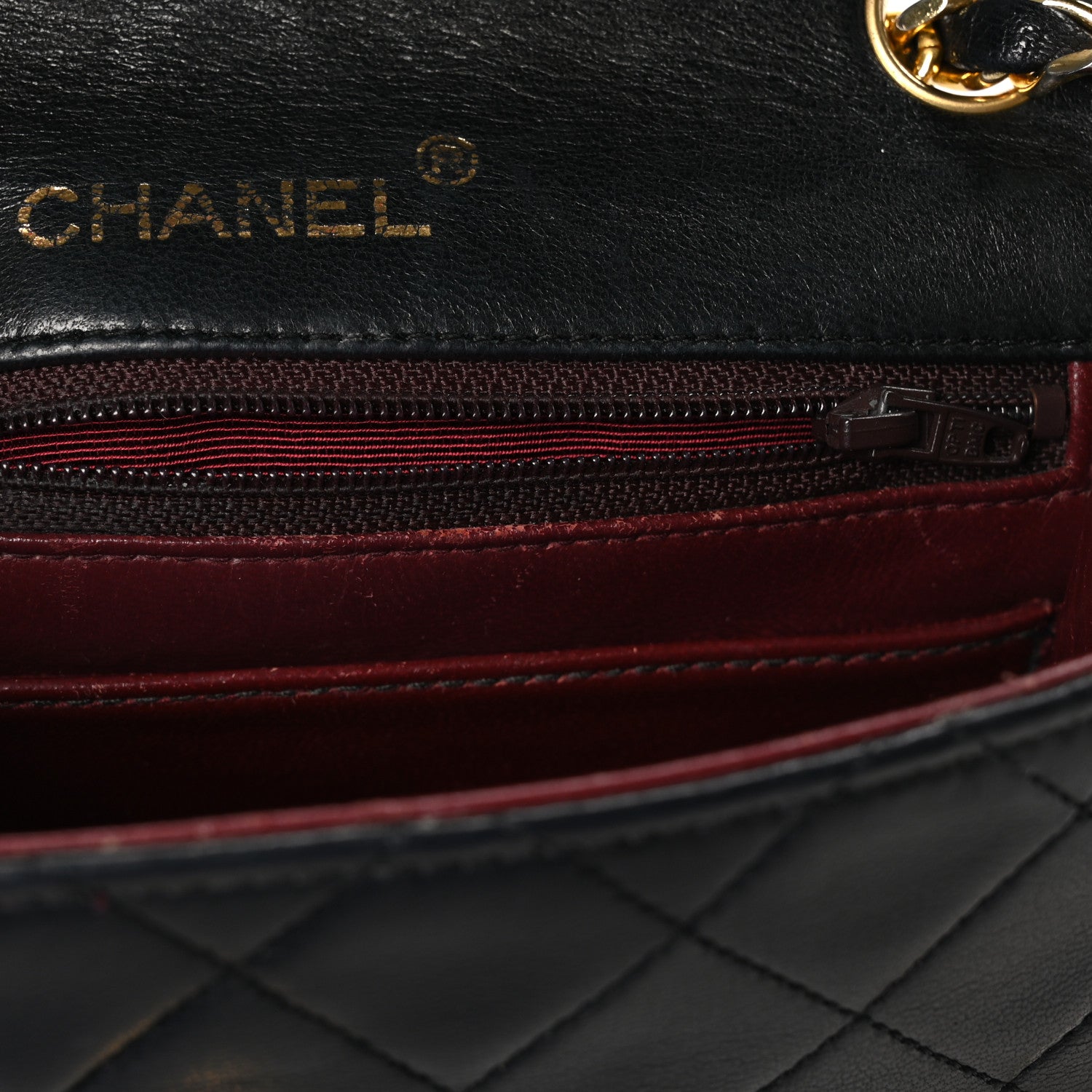 Chanel Lambskin Quilted Mini Square Flap Black 12 of 12