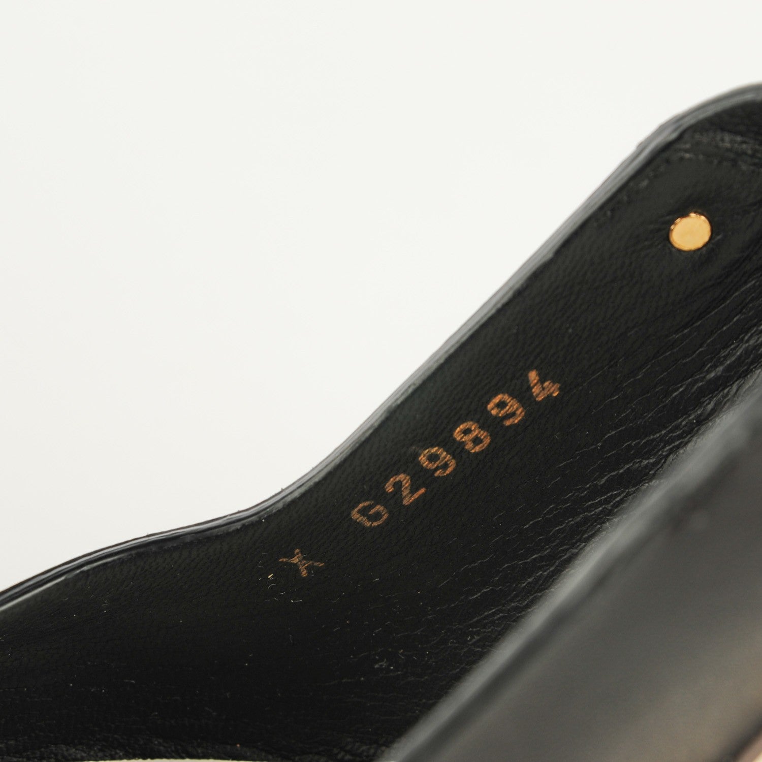 Chanel Leather Chain Slingback Wedge Sandals 39 Black 7 of 8