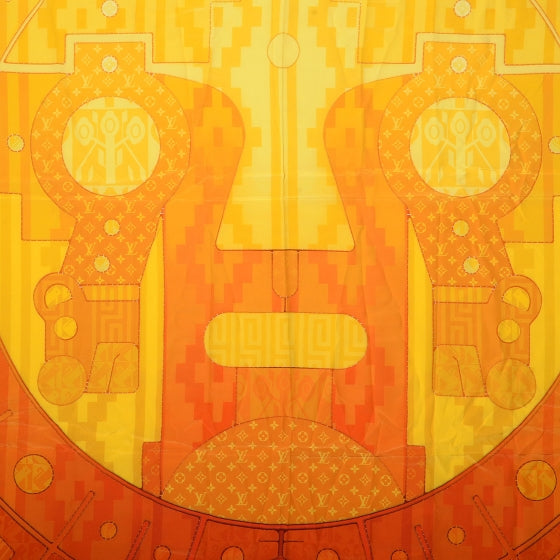 Louis Vuitton Silk Sun Giant Square Scarf 1 of 7