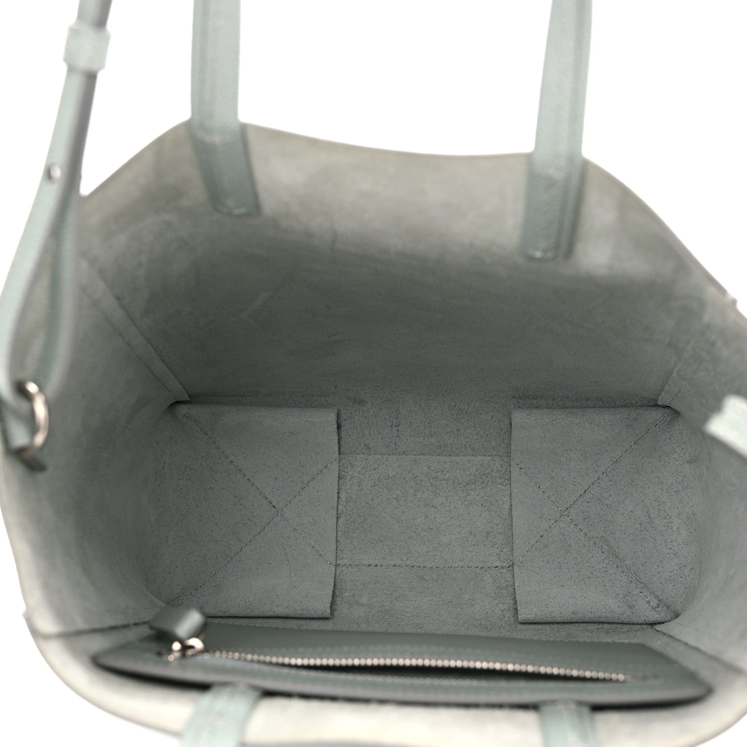 Celine Grained Calfskin Small Vertical Cabas Mineral 5 of 10