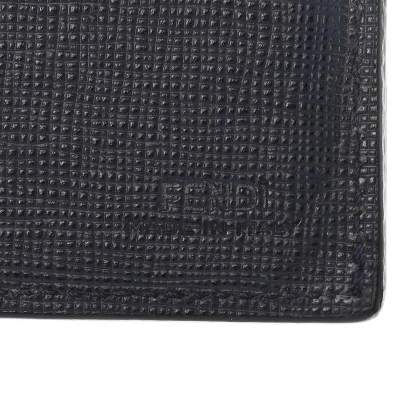 Vitello Elite Monster Eyes Inlay Bi-Fold Wallet Asfalto Papavero Black