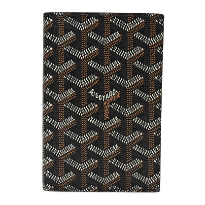 Goyard Goyardine Grenelle Passport Wallet Black Gold 1 of 7