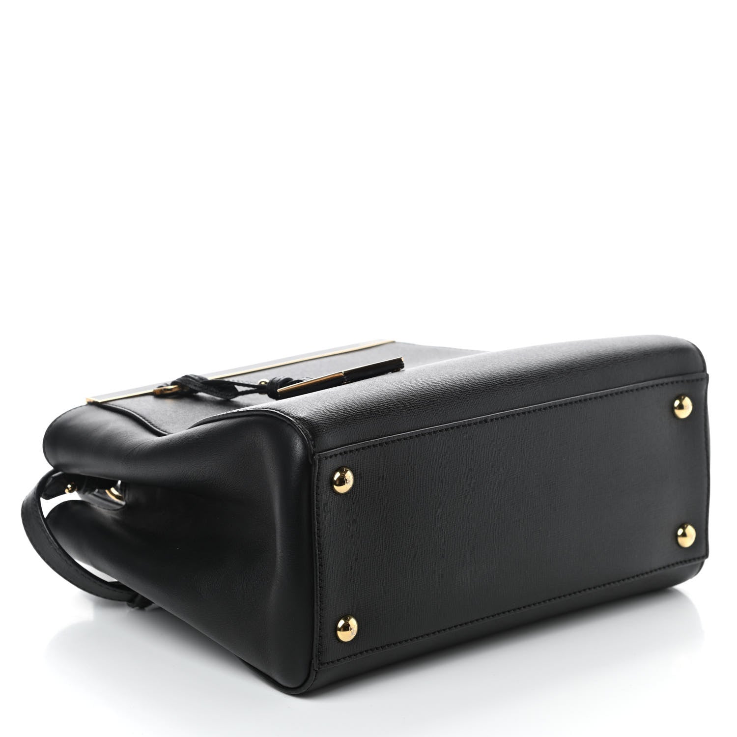 Fendi Vitello Elite Petite 2Jours Tote Black 4 of 9
