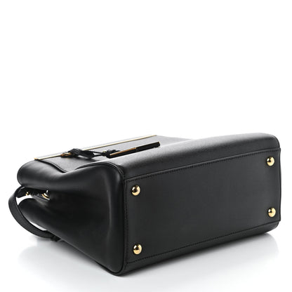 Fendi Vitello Elite Petite 2Jours Tote Black 4 of 9