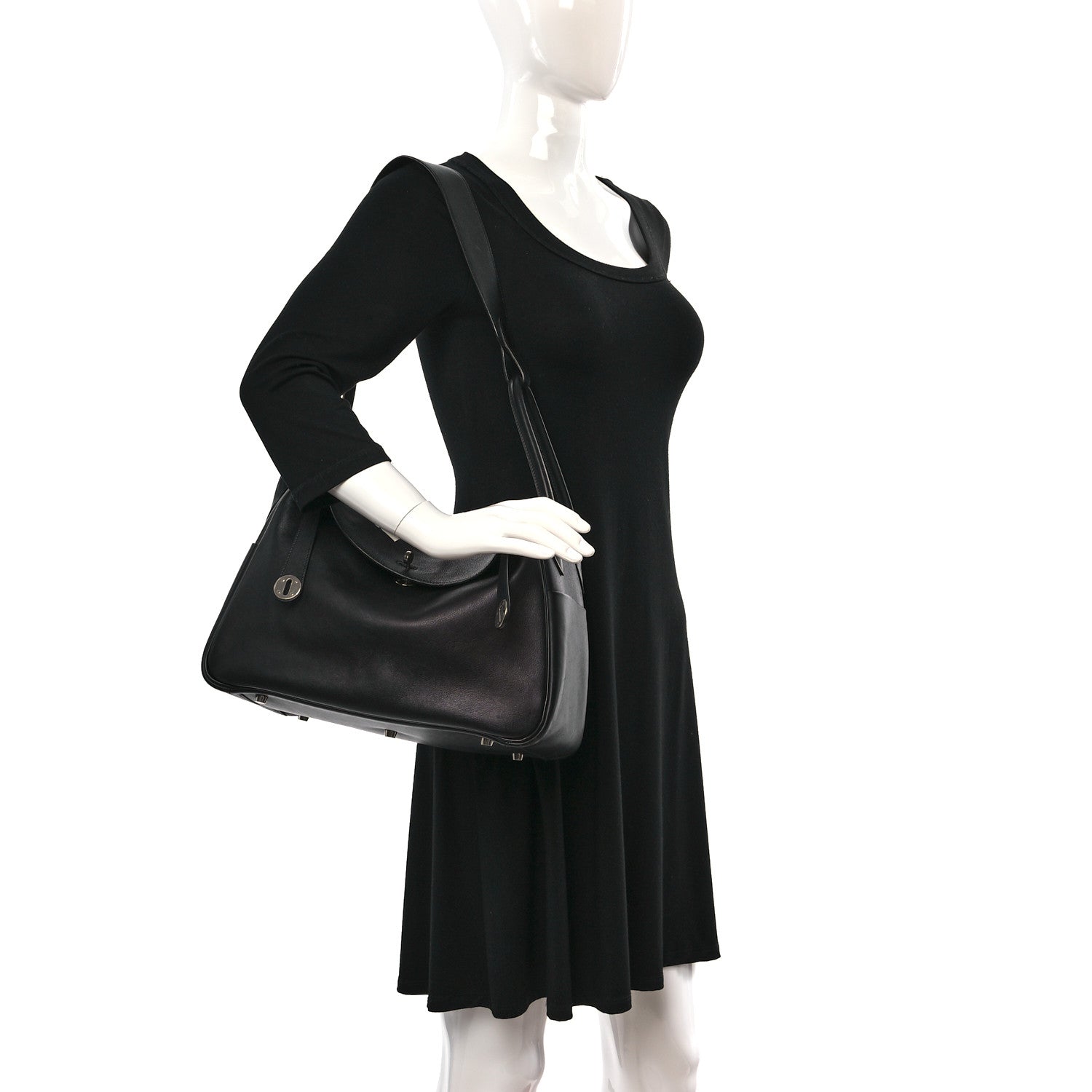 Hermes Swift Lindy 34 Black 2 of 11