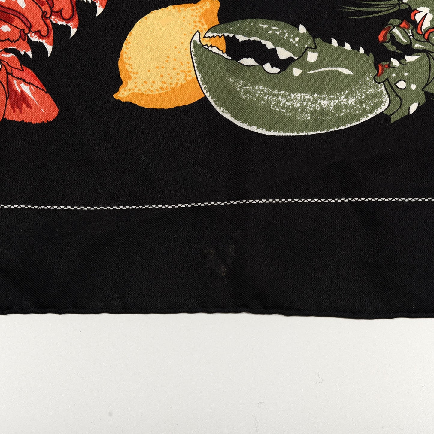 Silk Gastronomie Scarf 90 Black