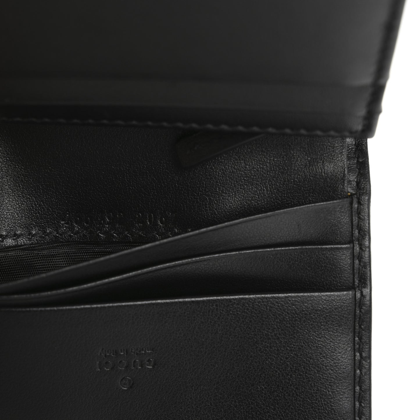 Calfskin Matelasse GG Marmont Card Case Wallet Black