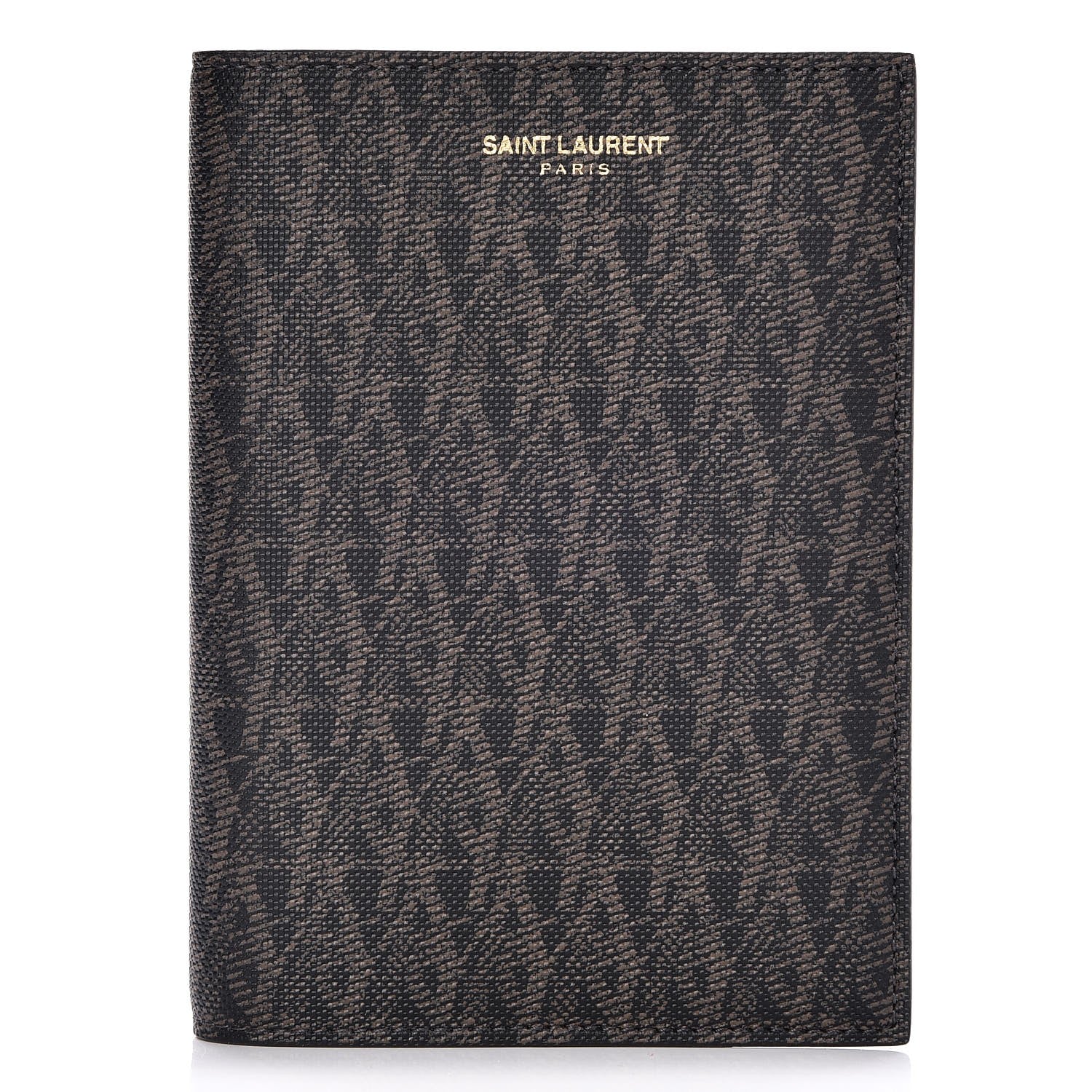Saint Laurent Toile Monogram Passport Holder 1 of 7