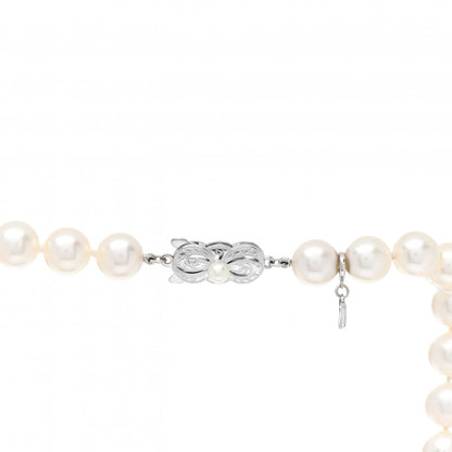 Mikimoto 18K White Gold Akoya Pearl 8.5-9mm Strand Necklace 26" 4 of 5