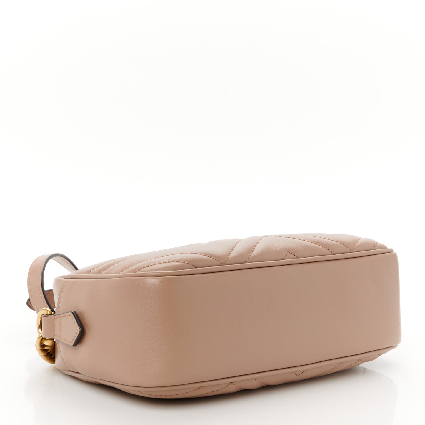 Calfskin Matelasse Small GG Marmont Chain Shoulder Bag Porcelain Rose