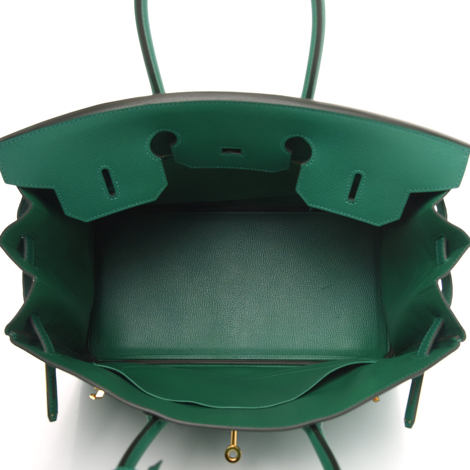 Hermes Epsom Birkin 35 Vert Vertigo 5 of 11