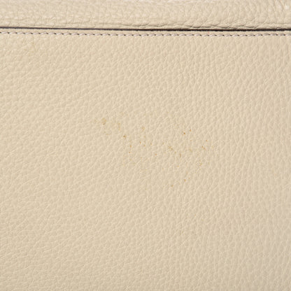 Gucci Pebbled Calfskin Bamboo Tote Off White 14 of 16