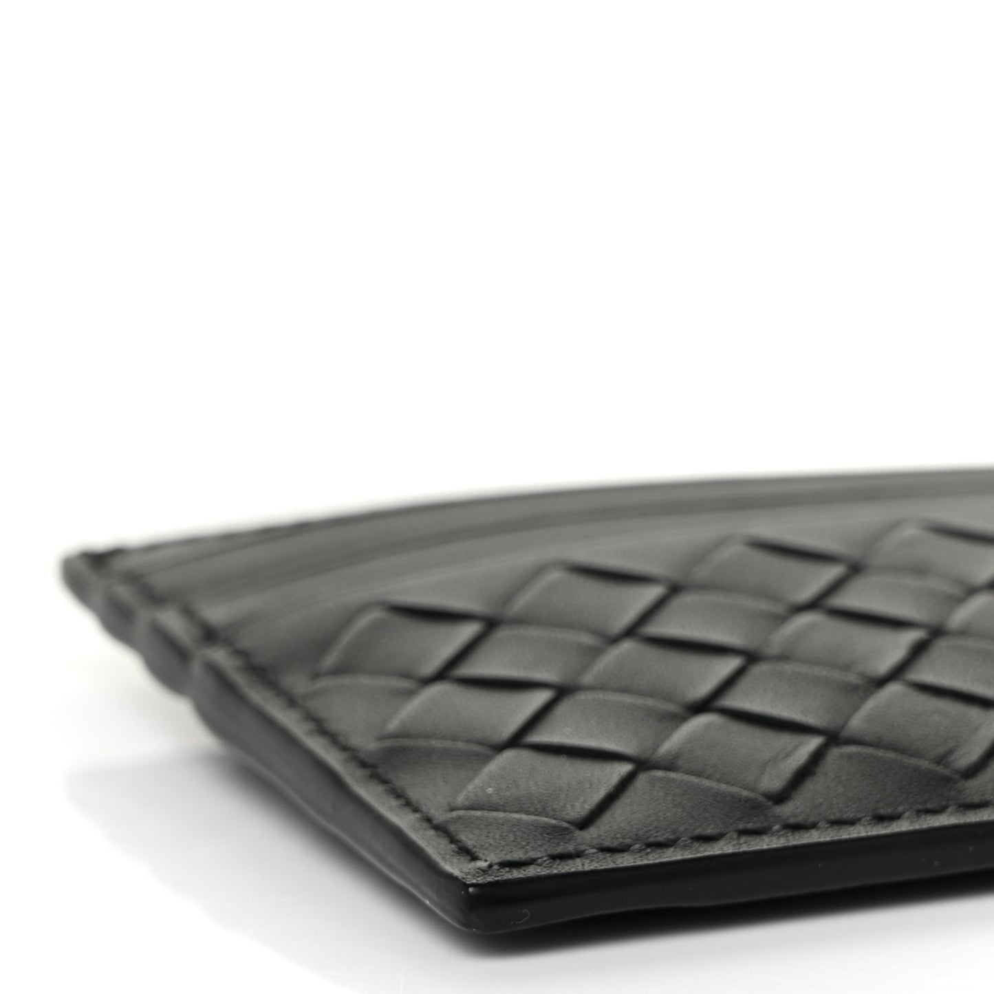 Nappa Intrecciato Card Holder Black