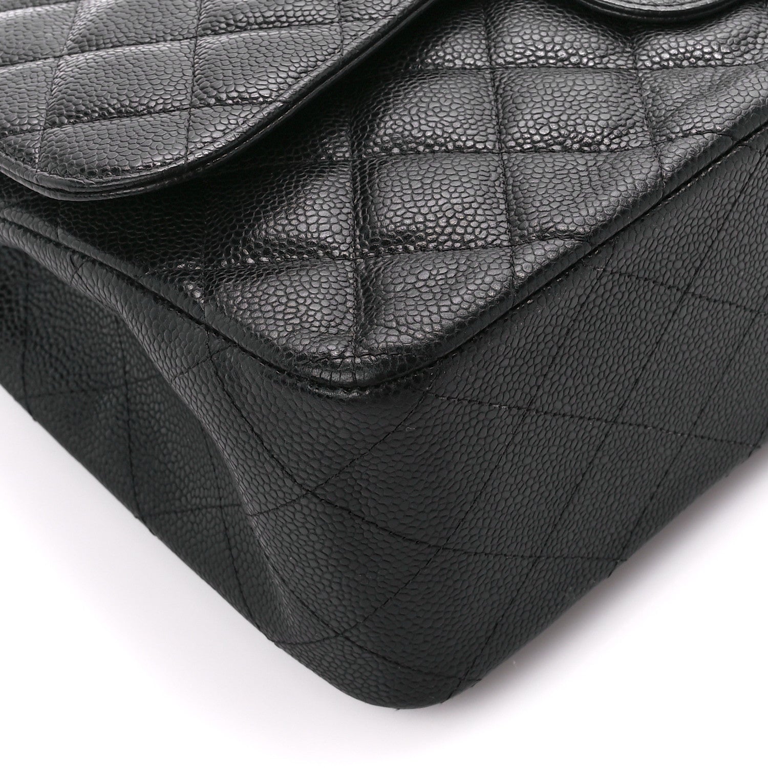 Chanel Caviar Quilted Jumbo Double Flap Black 10 of 11