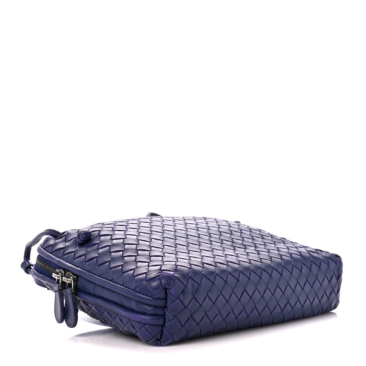 Nappa Intrecciato Nodini Crossbody Messenger Purple