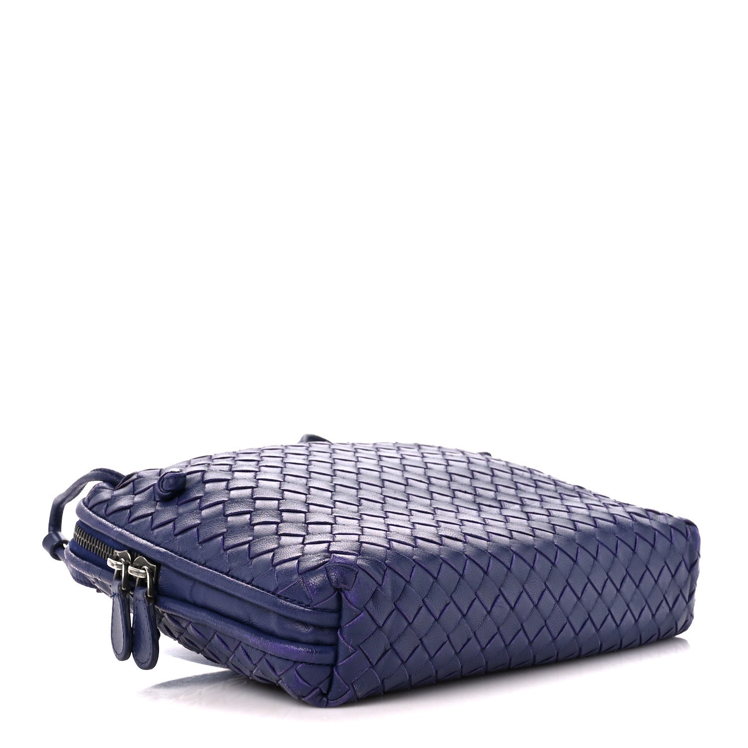 Bottega Veneta Nappa Intrecciato Nodini Crossbody Messenger Purple 4 of 10