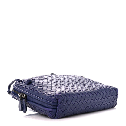 Bottega Veneta Nappa Intrecciato Nodini Crossbody Messenger Purple 4 of 10