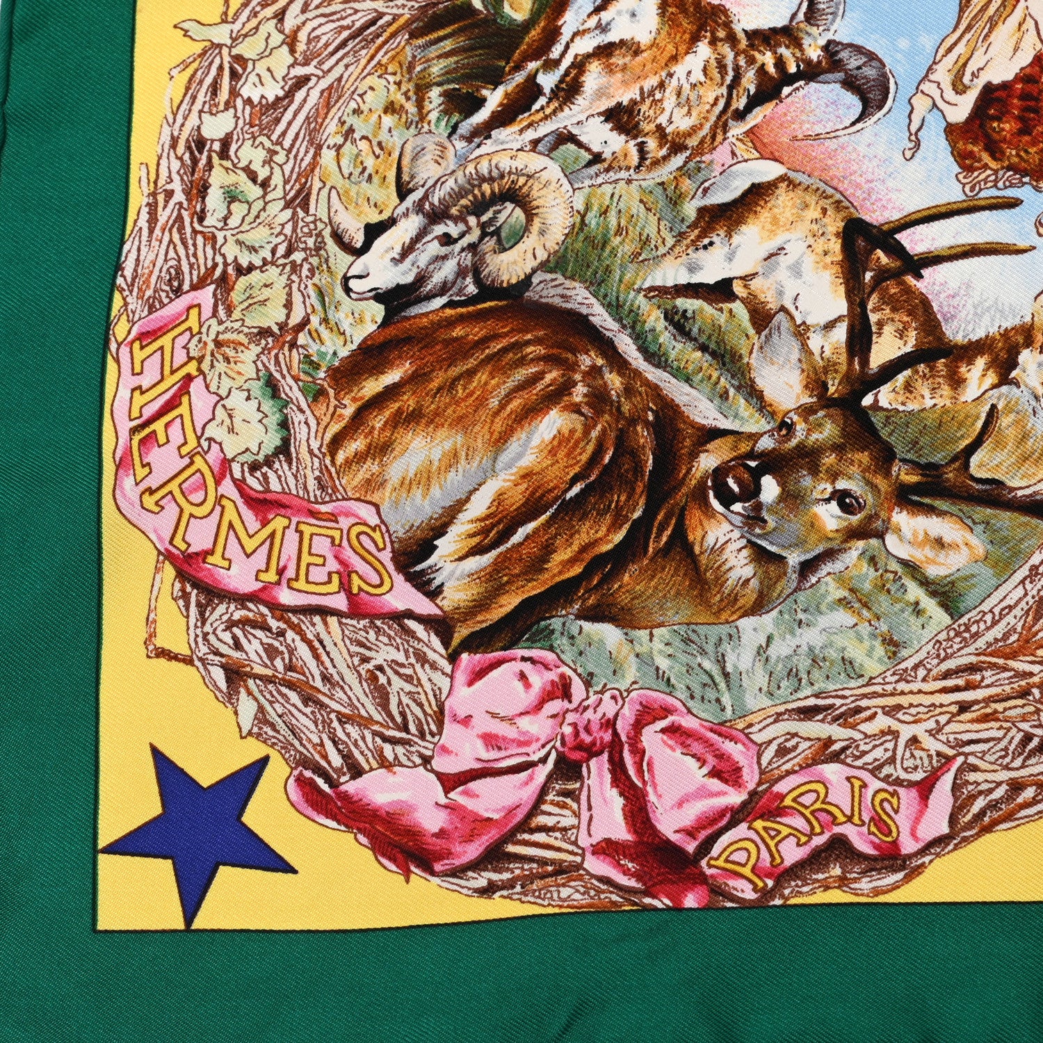Hermes Silk Faune Et Flore Du Texas Scarf 3 of 5