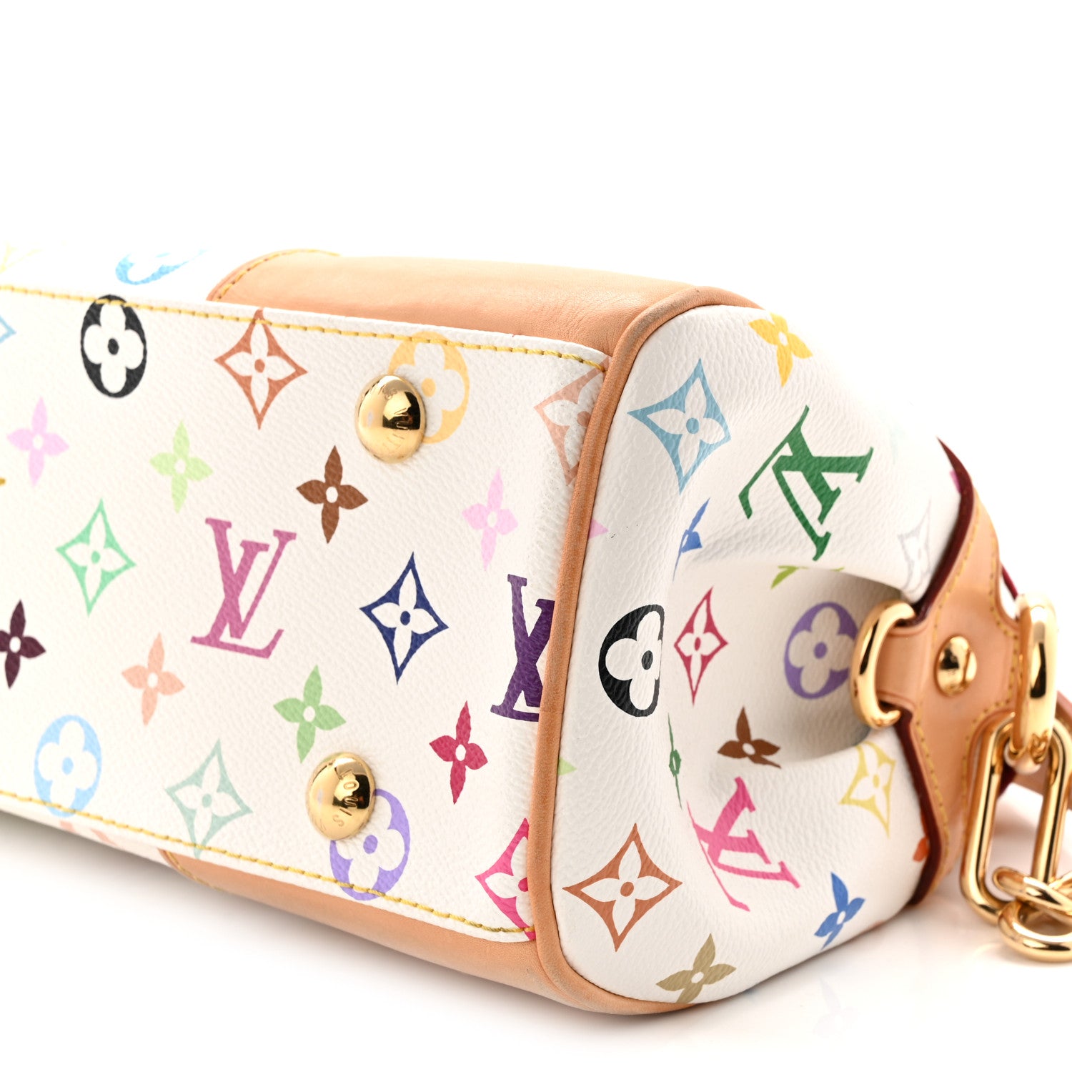 Louis Vuitton Monogram Multicolor Beverly MM White 9 of 10