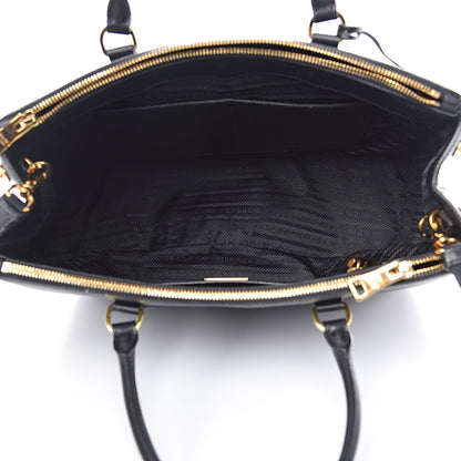 Prada Saffiano Medium Galleria Double Zip Tote Black 5 of 13