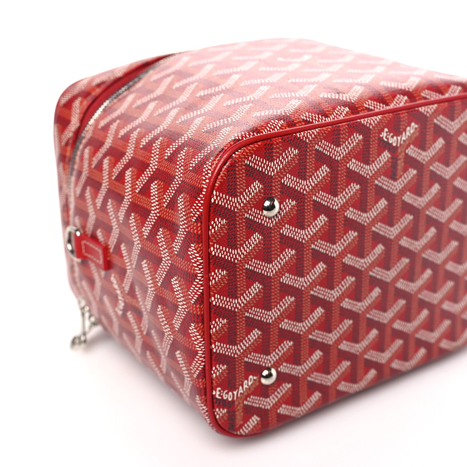 Goyard Goyardine Muse Vanity Case Red 8 of 10