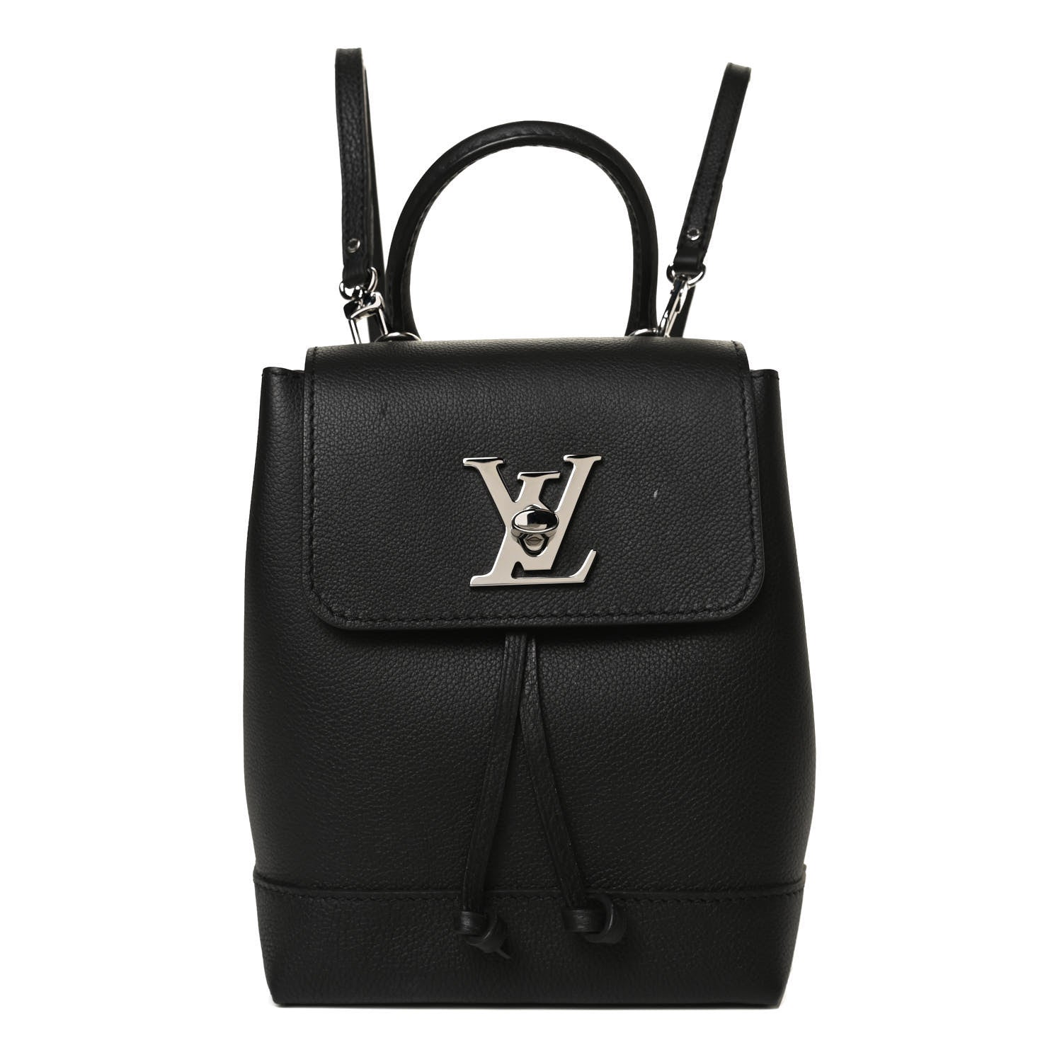 Louis Vuitton Calfskin Lockme Mini Backpack Black 1 of 14