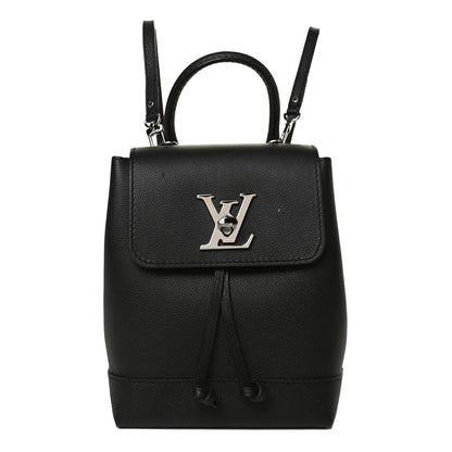 Louis Vuitton Calfskin Lockme Mini Backpack Black 1 of 14