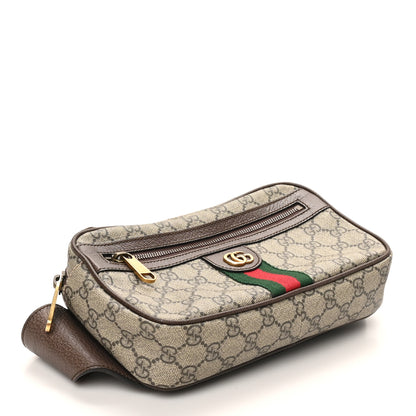 Gucci Soft GG Supreme Monogram Medium Ophidia Belt Bag Dark Brown 4 of 10