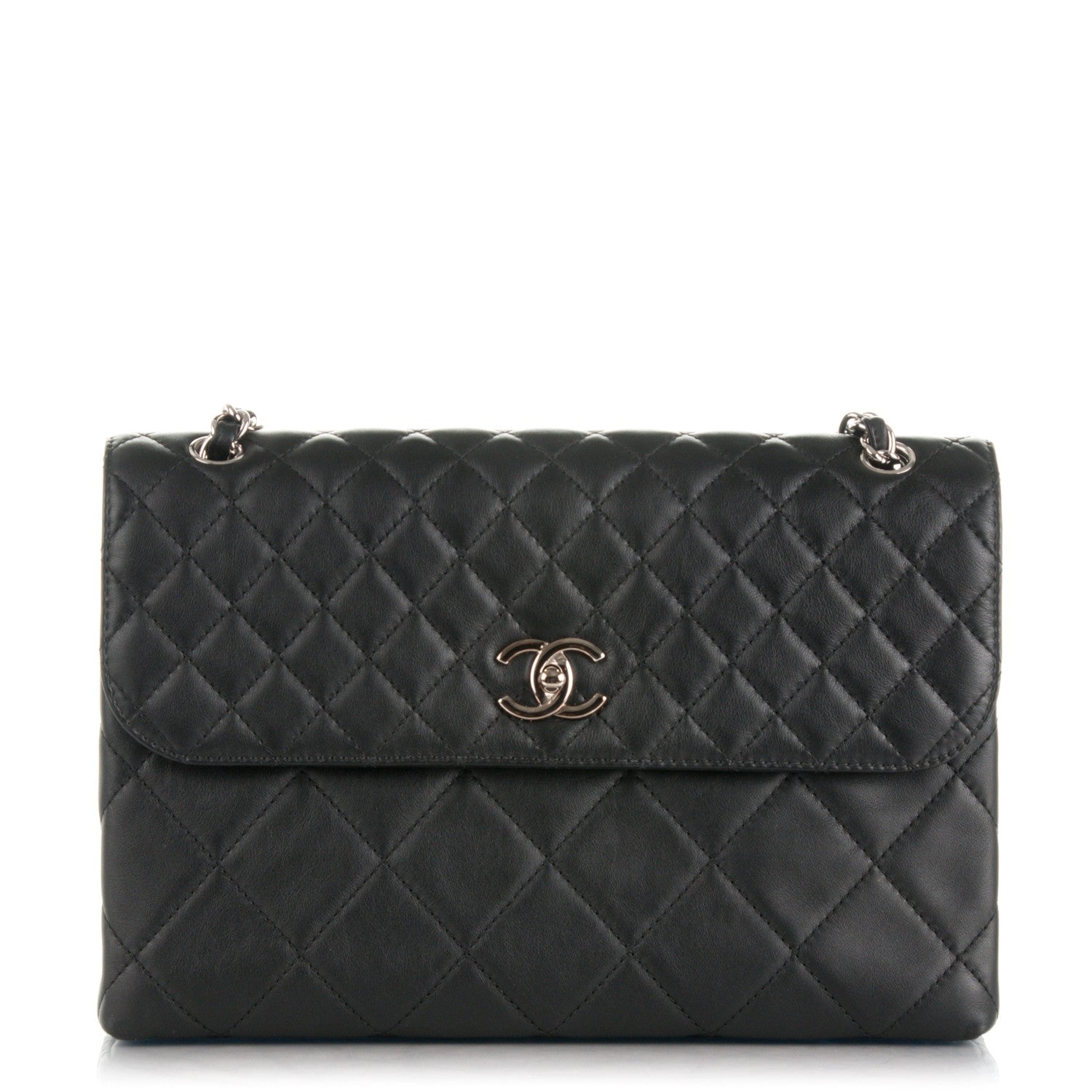 Chanel Calfskin Quilted In The Business Flap Bag Black 1 of 8