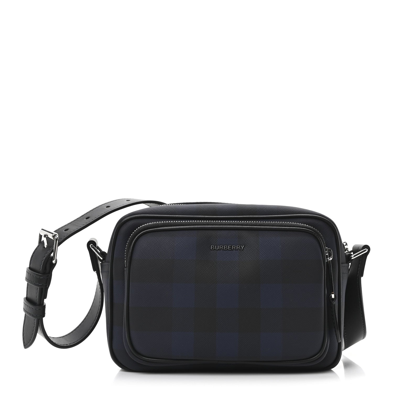 Burberry Canvas Check Paddy Messenger Navy Blue 1 of 9