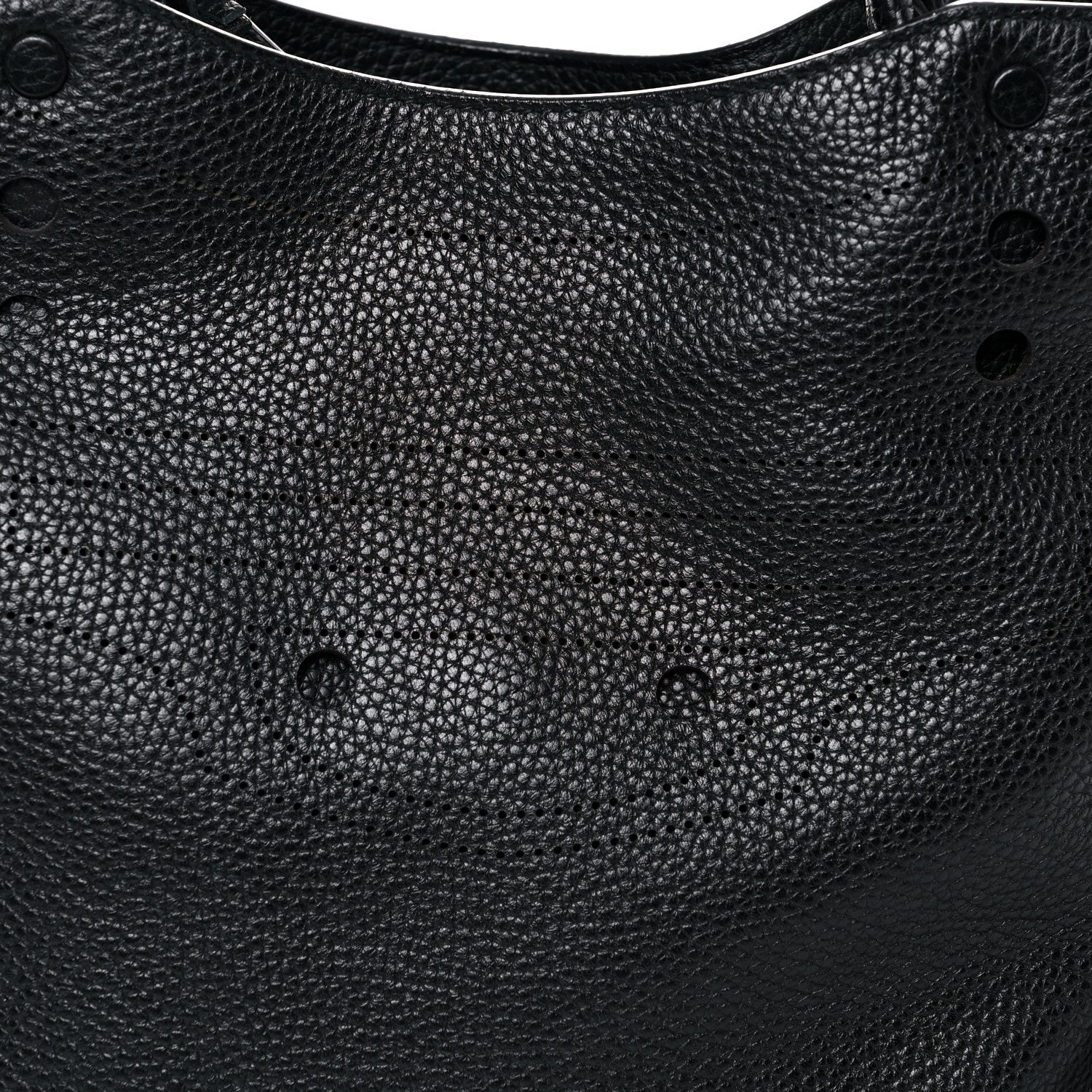 Balenciaga Veau Grana Perforated Blackout Hardware City Black 17 of 17