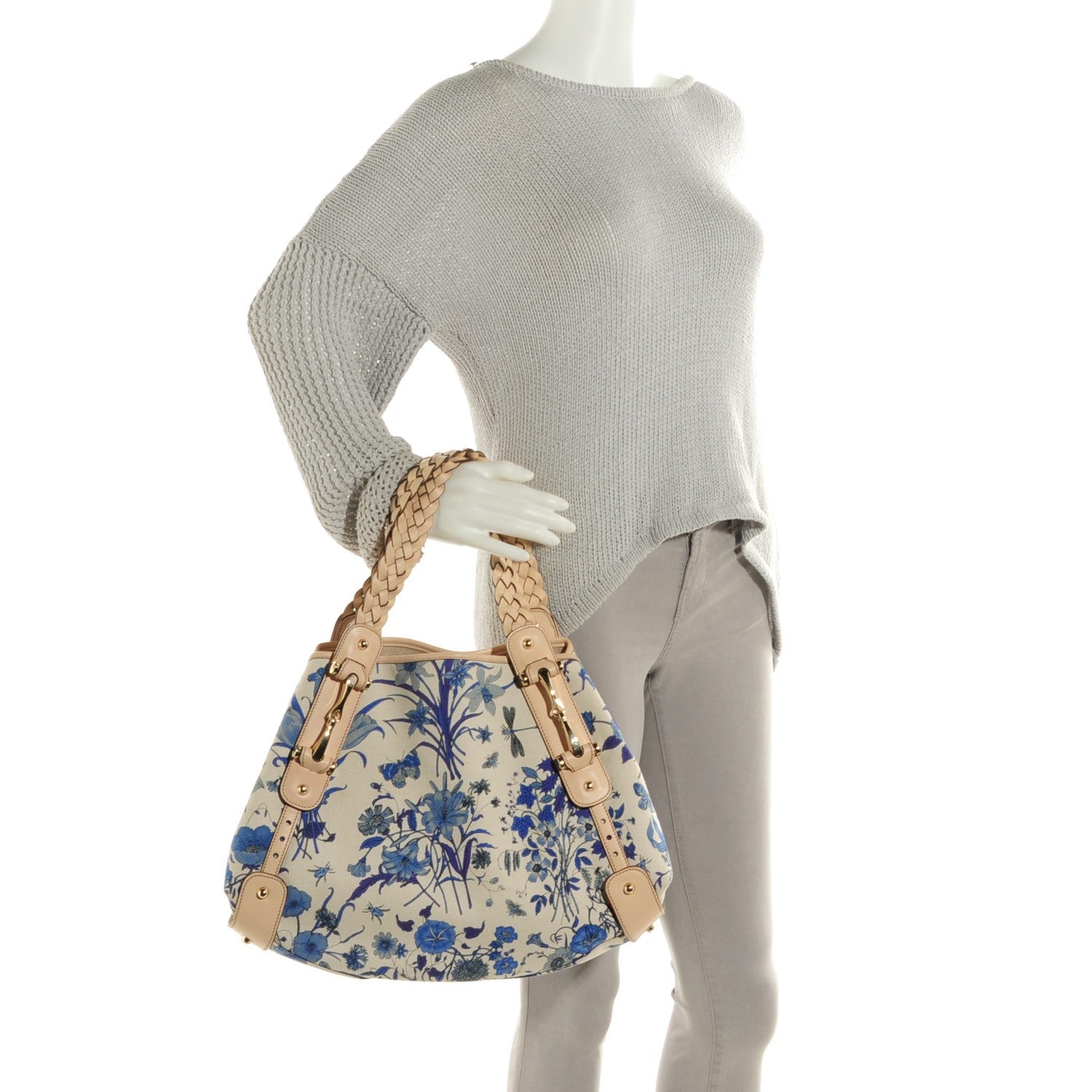 Gucci Canvas Flora Medium Pelham Shoulder Bag 2 of 7