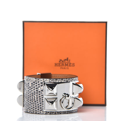 Hermes Lizard Collier De Chien CDC Bracelet T3 Ombre 7 of 7