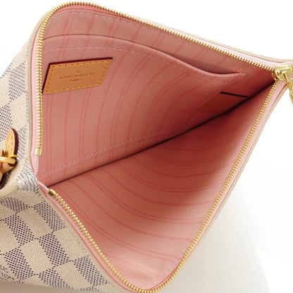 Louis Vuitton Damier Azur Neverfull MM GM Pochette Rose Ballerine 5 of 8