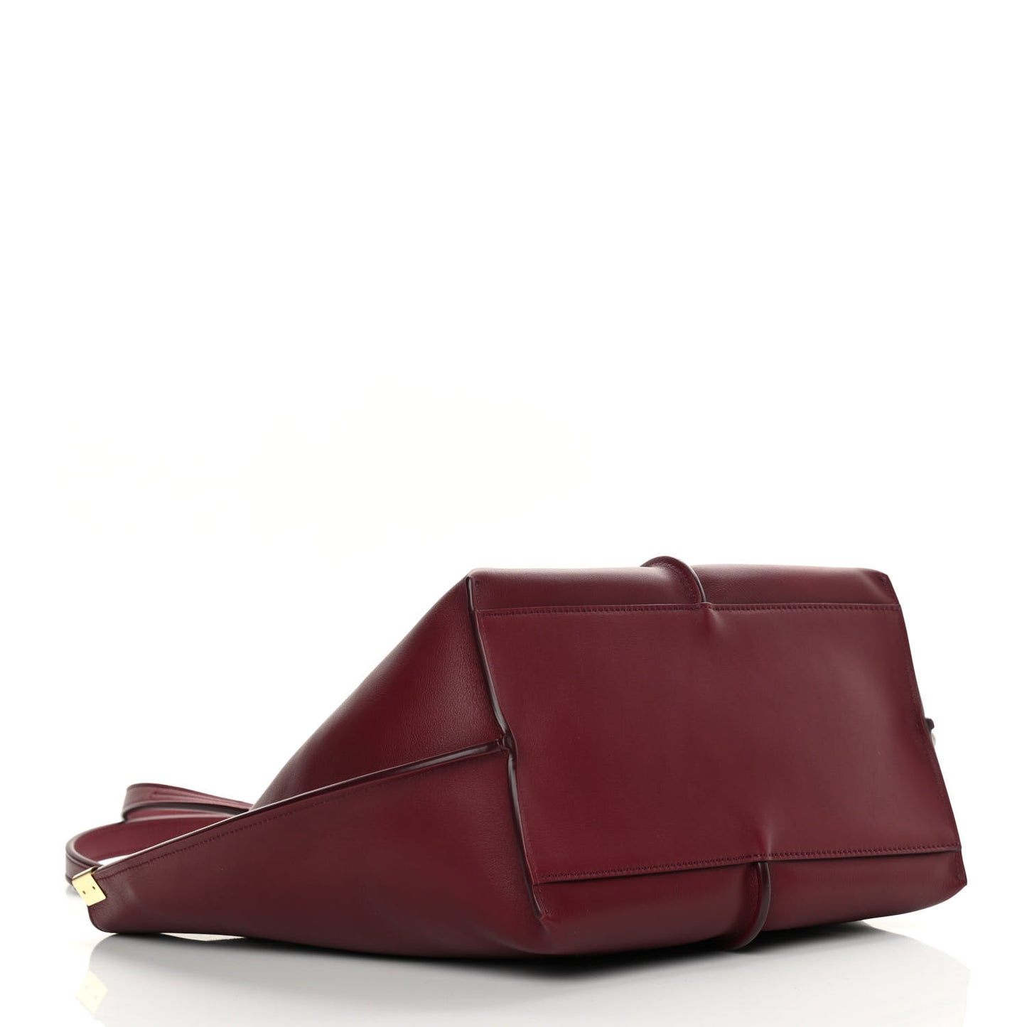 Smooth Calfskin Medium Vick Tote Burnt Mahogany