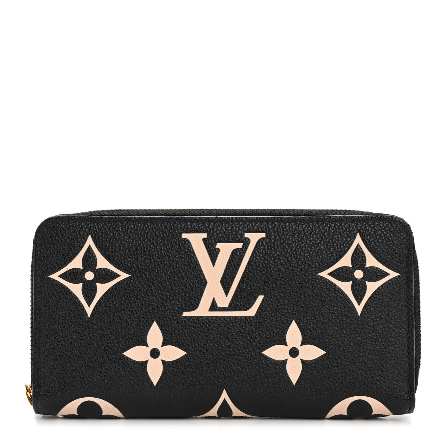 Empreinte Monogram Giant Zippy Wallet Black Beige