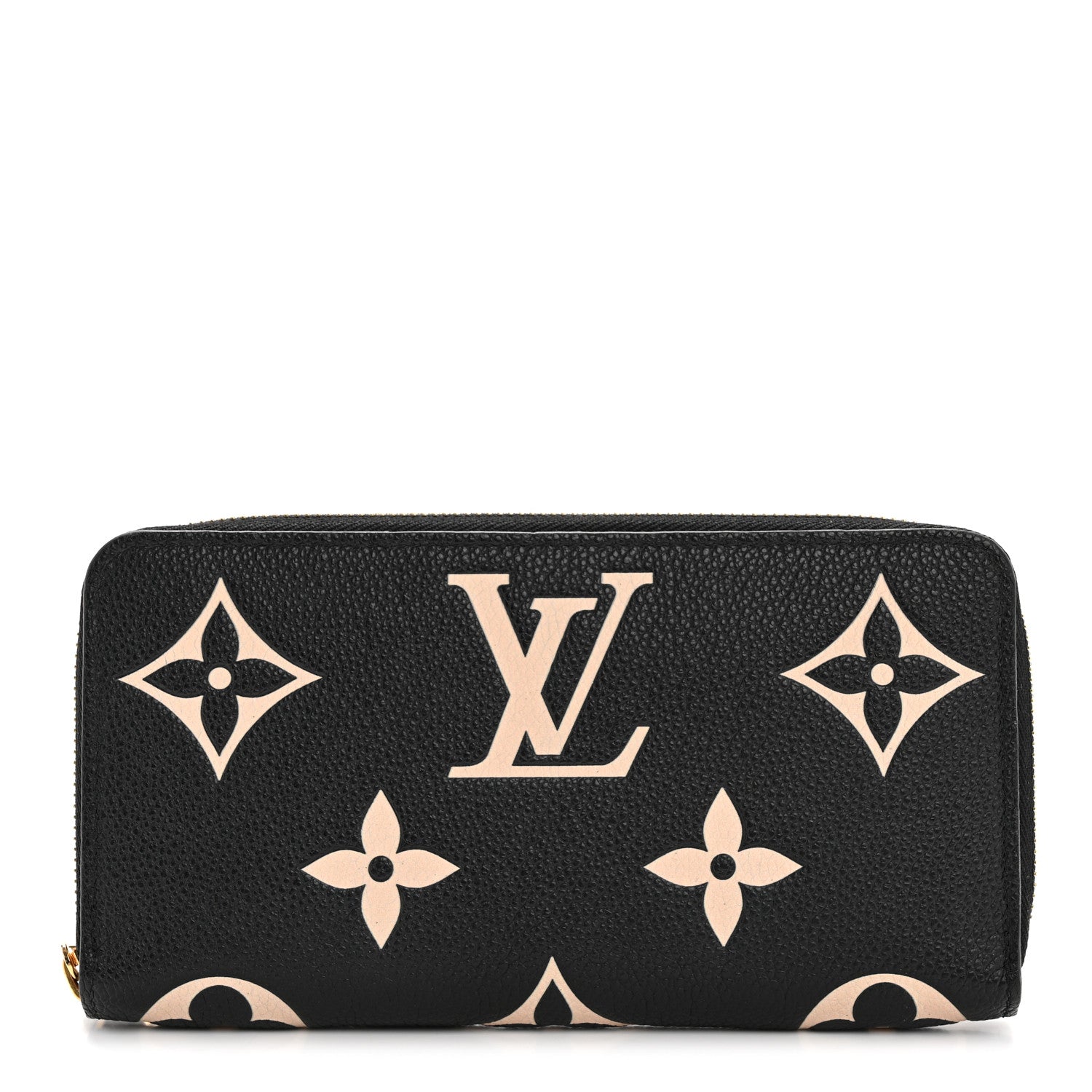 Louis Vuitton Empreinte Monogram Giant Zippy Wallet Black Beige 1 of 9