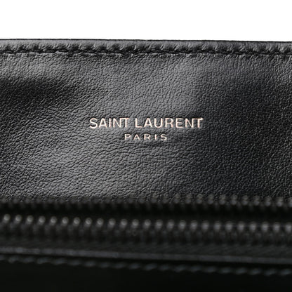 Saint Laurent Calfskin Y Quilted Monogram Medium Loulou Chain Satchel Black 6 of 9