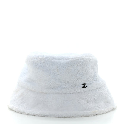 Chanel Terry Cloth CC Bucket Hat L White 4 of 7