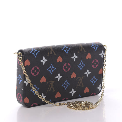 Louis Vuitton Game On Felicie Chain Wallet Black 3 of 10