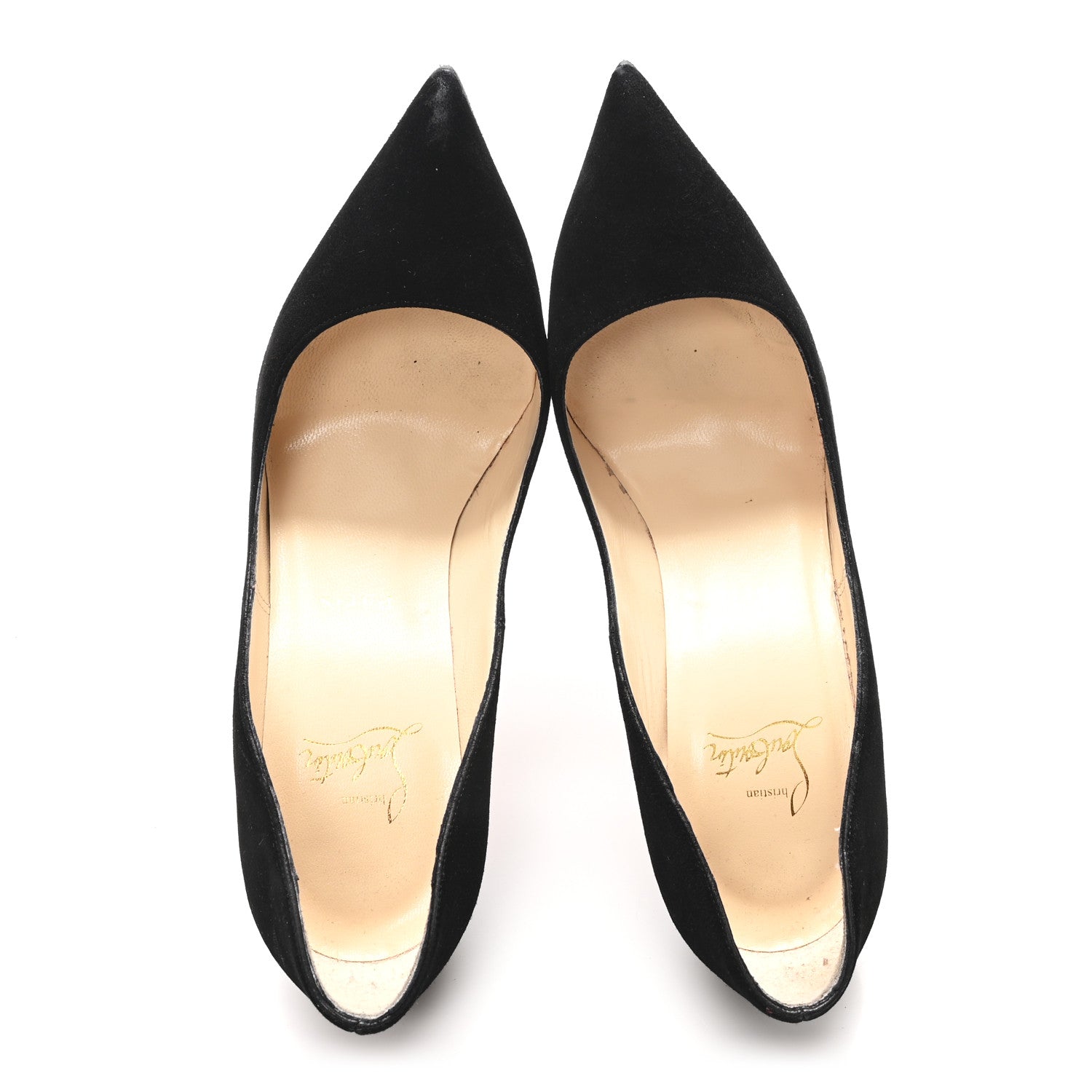 Christian Louboutin Suede Pigalle Follies 120 Pumps 38 Black