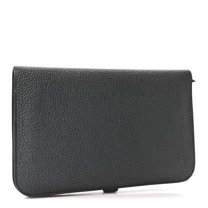 Hermes Togo Dogon Duo Wallet Bleu Orage 4 of 11