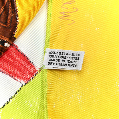 Louis Vuitton Silk William Wilson La Ronde Des Signes Scarf 3 of 4