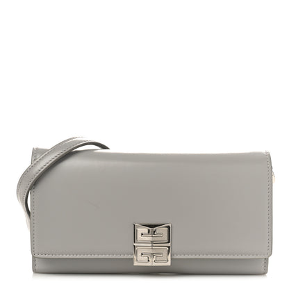 Givenchy Calfskin 4G Wallet on Chain Cloud Grey 1 of 8