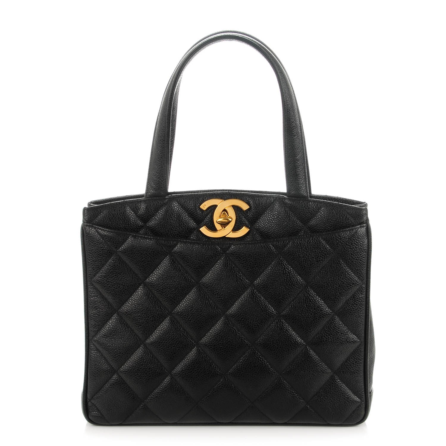 Chanel Caviar Quilted Small Tote Black 1 of 10