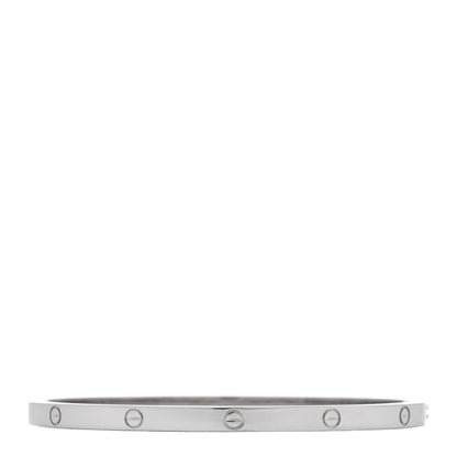 Cartier 18K White Gold Small LOVE Bracelet 17 1 of 6